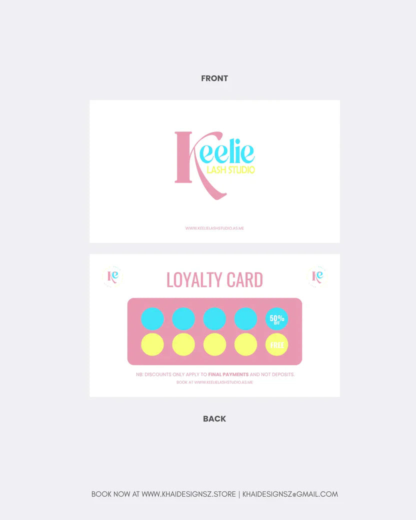 Thank You or Loyalty Card Design